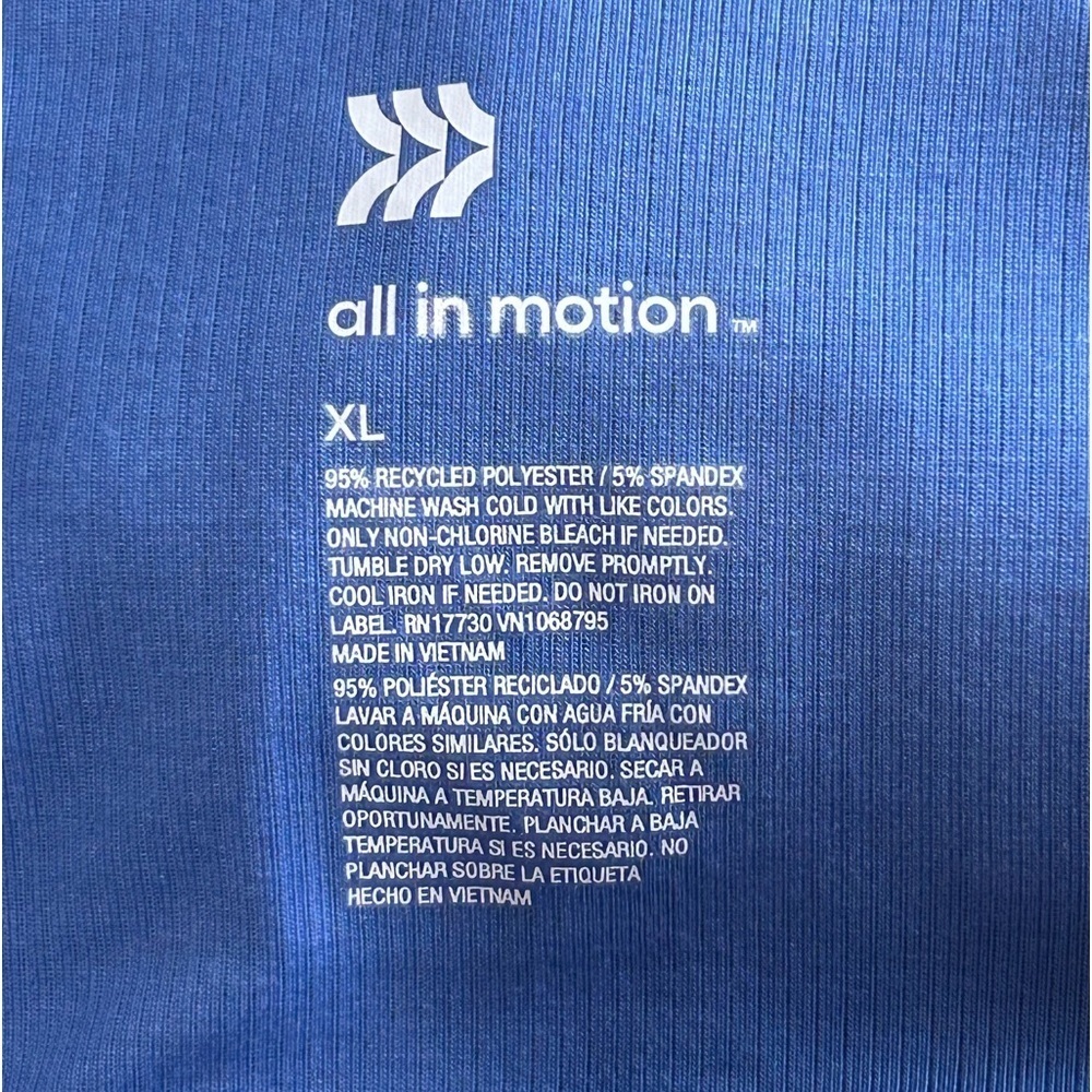 All In Motion Blue Tank Top - Picture 3 of 4